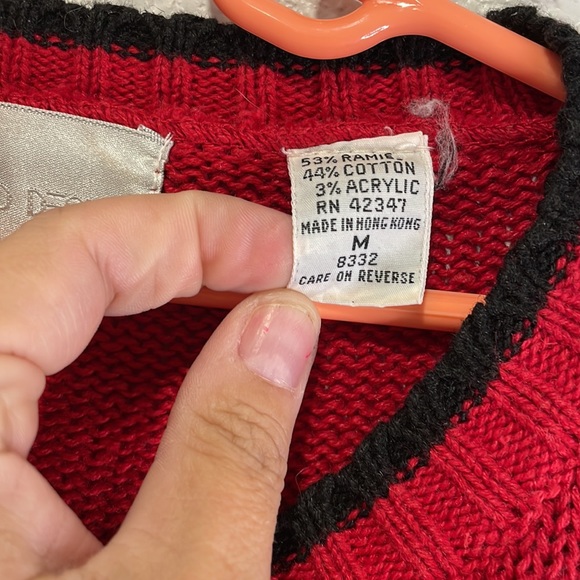 Vintage 80s Koala Bear Kawaii Knit Sweater Medium - Picture 4 of 8